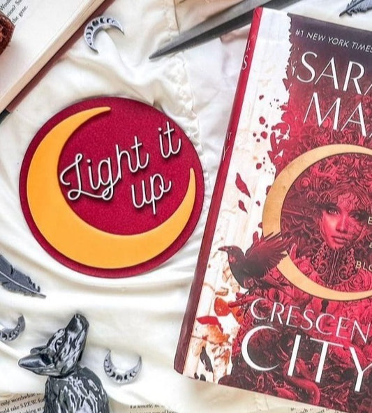 Light it up | Licensed Crescent City Bookshelf Sign