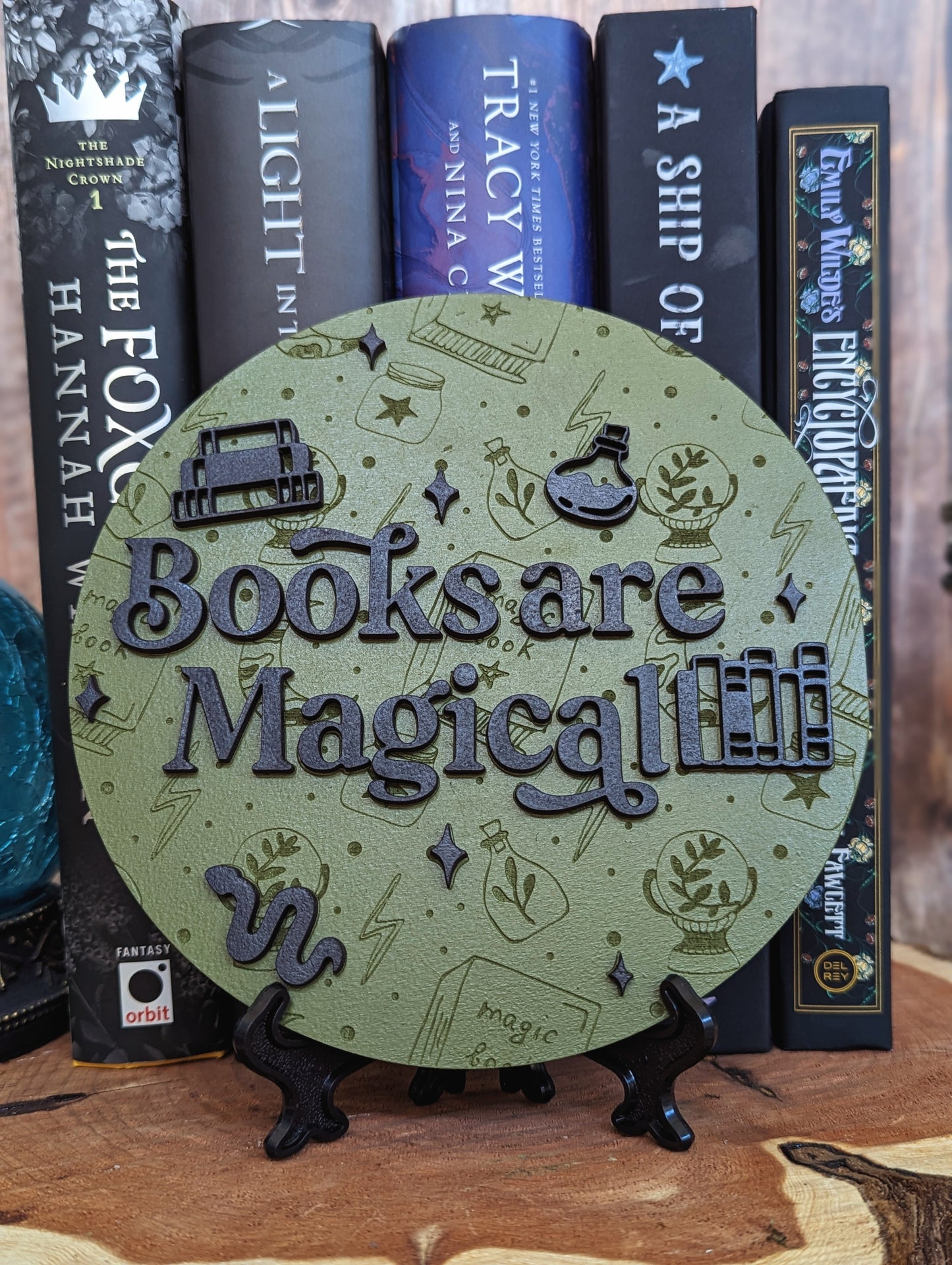 Books Are Magical | Bookshelf Sign - Quill & Cauldron