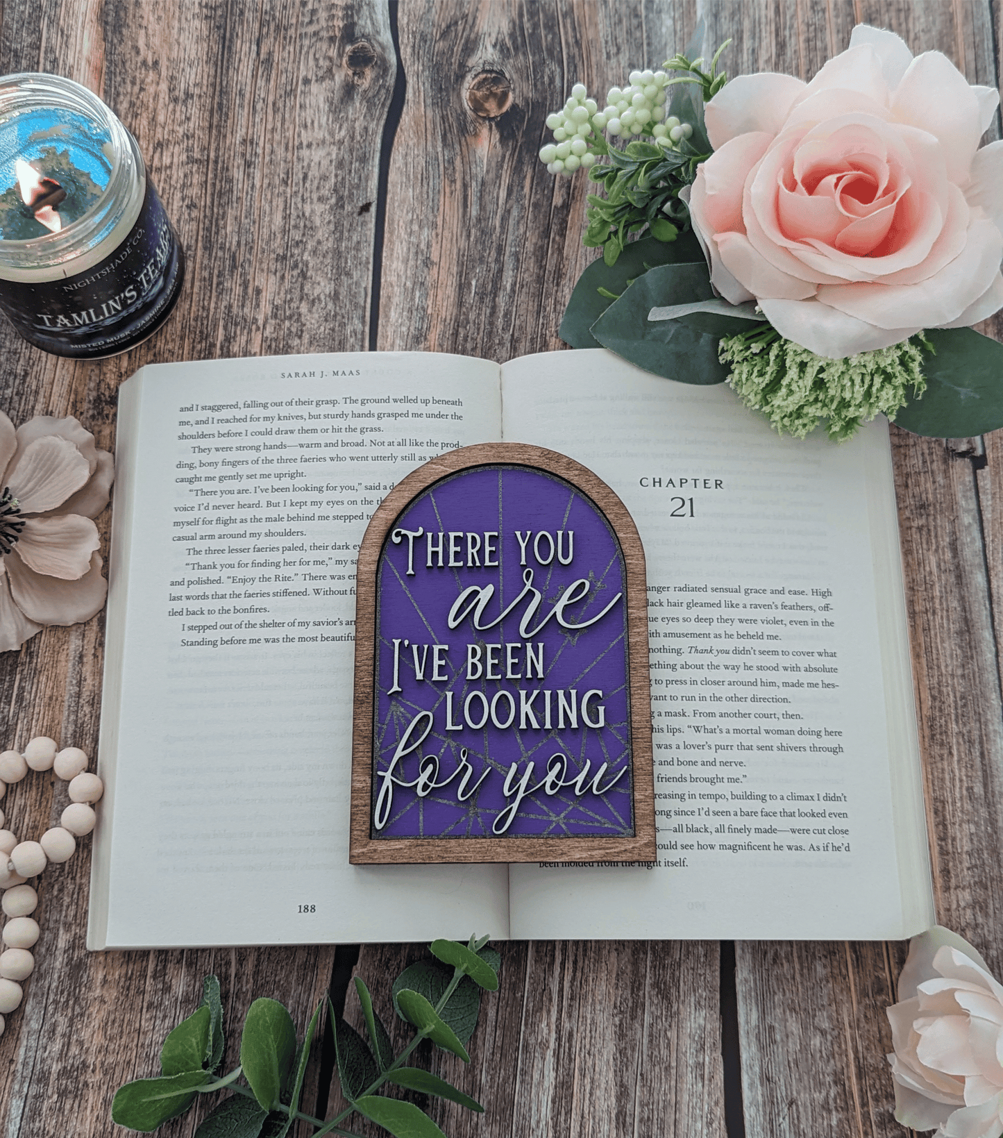 There you are I've been looking for you | Licensed ACOTAR bookshelf sign - Quill & Cauldron