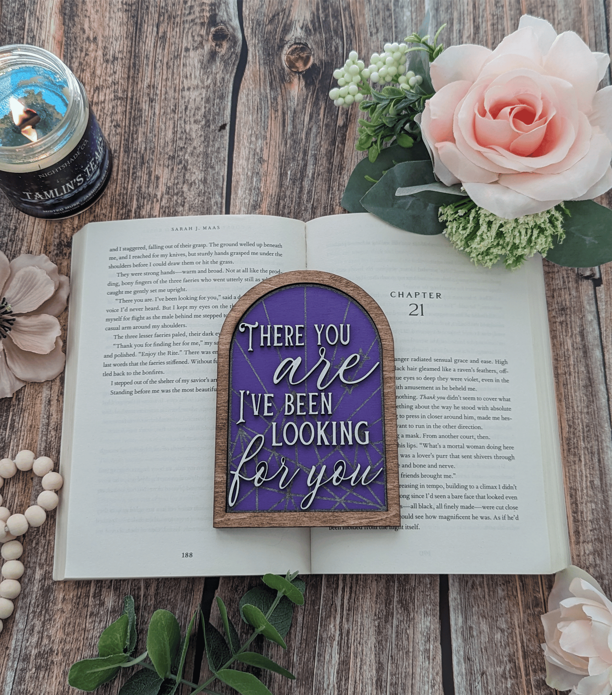 There you are I've been looking for you | Licensed ACOTAR bookshelf sign - Quill & Cauldron