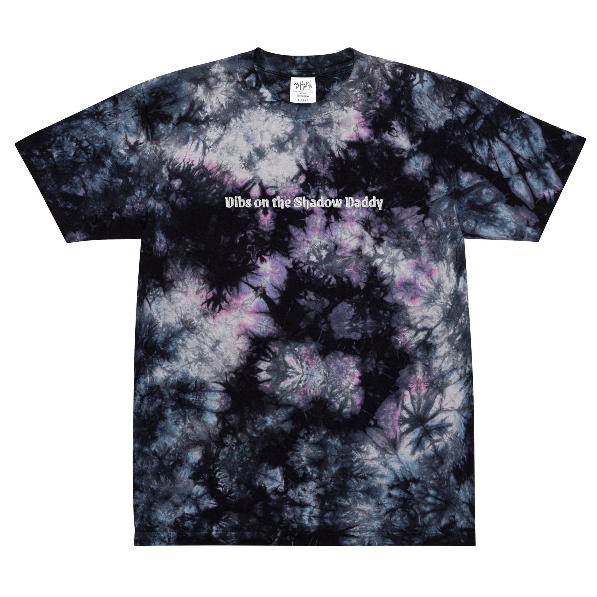 Dibs on the Shadow Daddy Embroidered Oversized tie-dye t-shirt - Quill & Cauldron