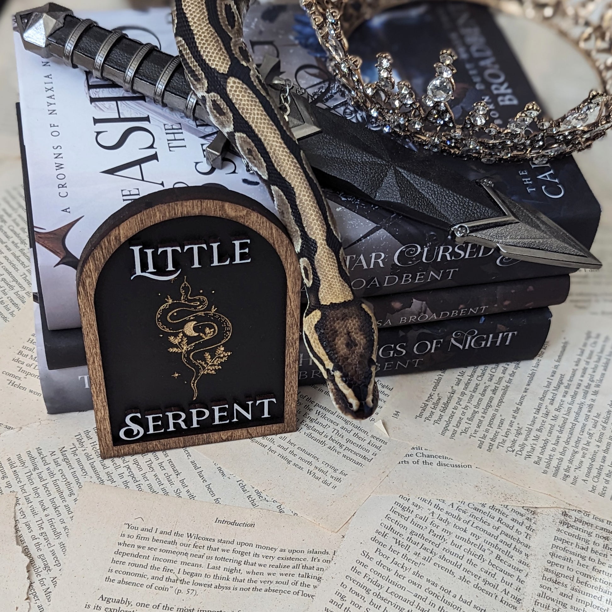 Little Serpent | Licensed Carissa Broadbent Shelf Sign - Quill & Cauldron