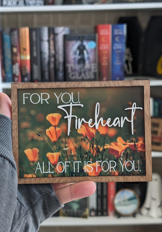 All Of It Is For You | Licensed Throne of Glass Bookshelf Sign