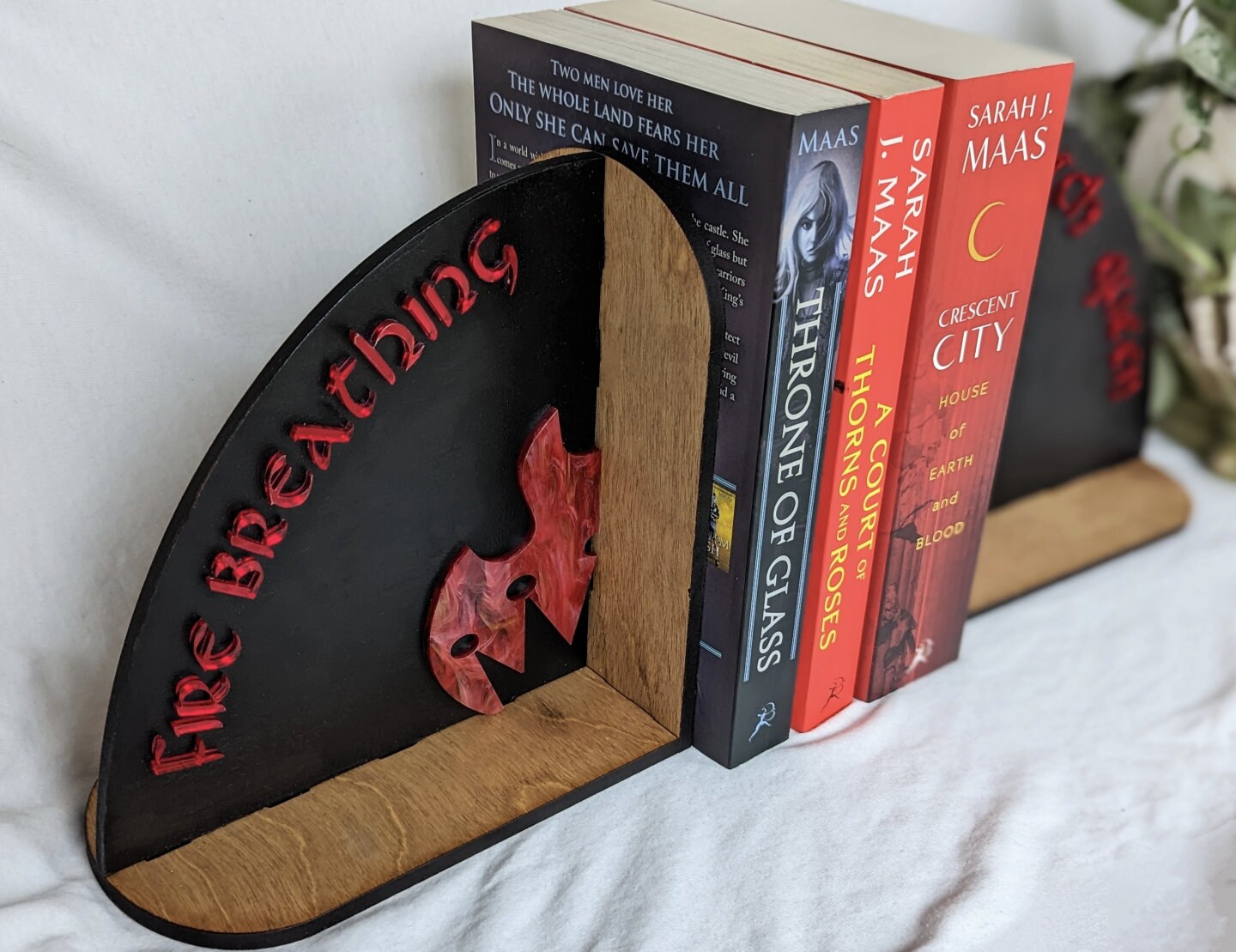 Fire Breathing Bitch Queen Bookends | Licensed Throne of Glass - Quill & Cauldron