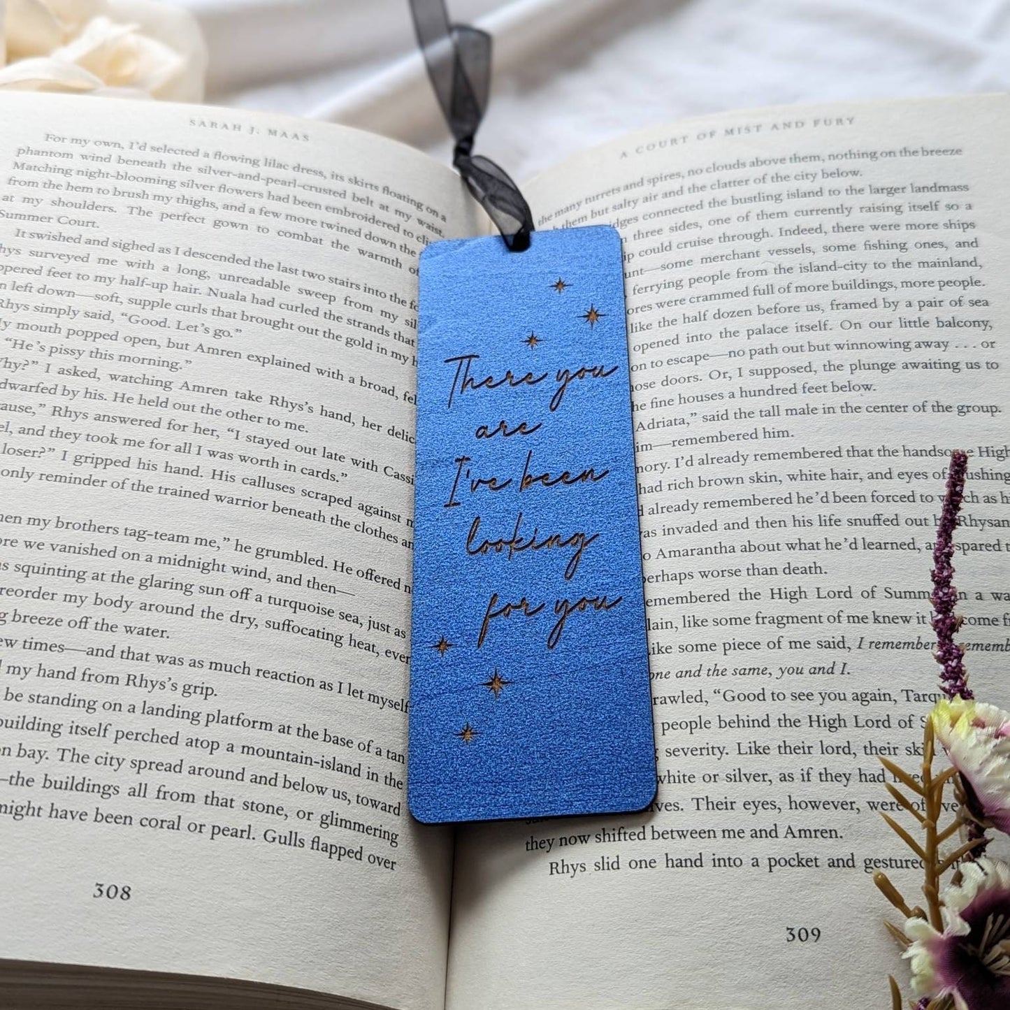 There you are I've been looking for you | Licensed ACOTAR wooden bookmark - Quill & Cauldron