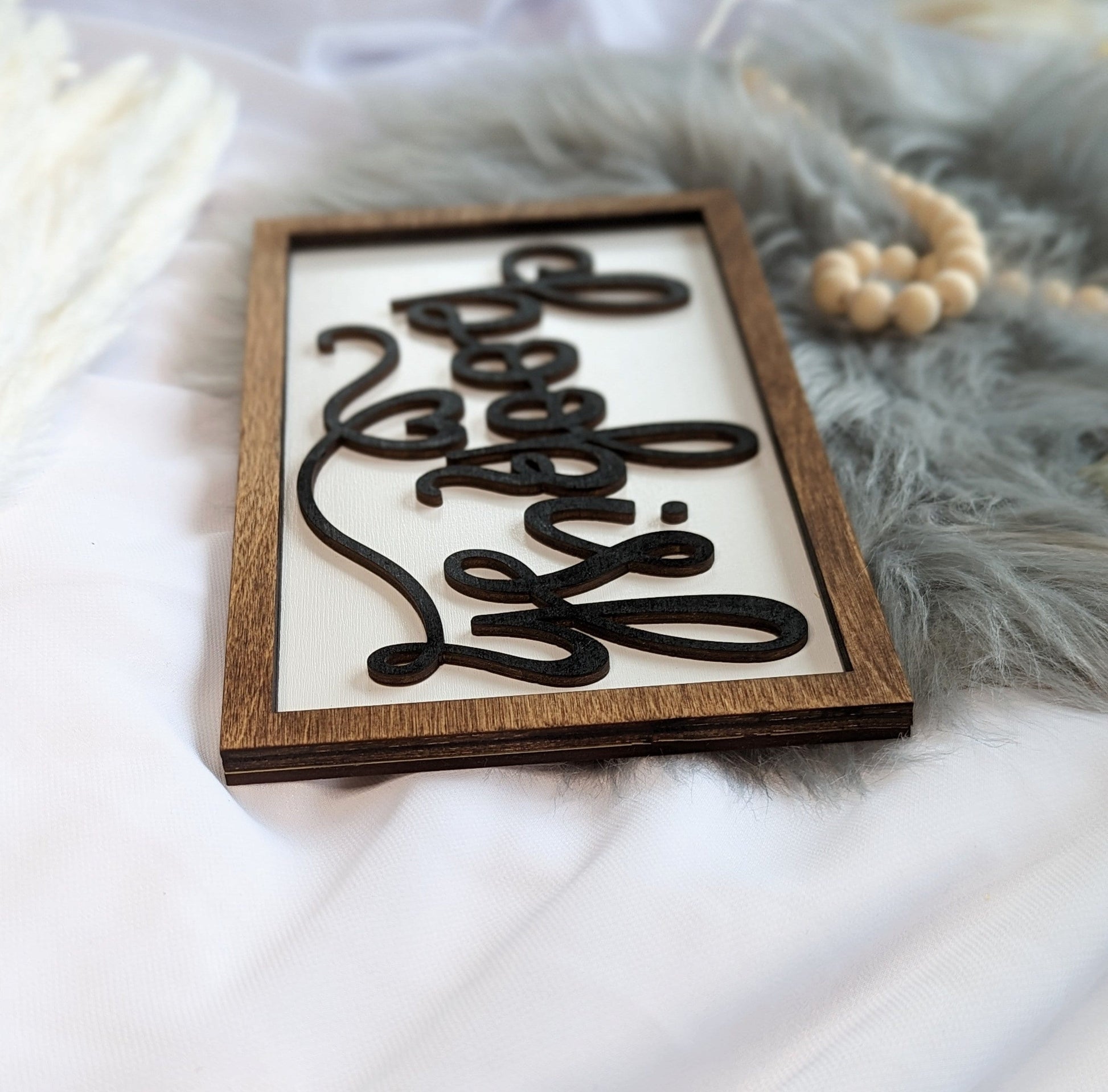 Bookish | Wooden Bookshelf Sign - Quill & Cauldron