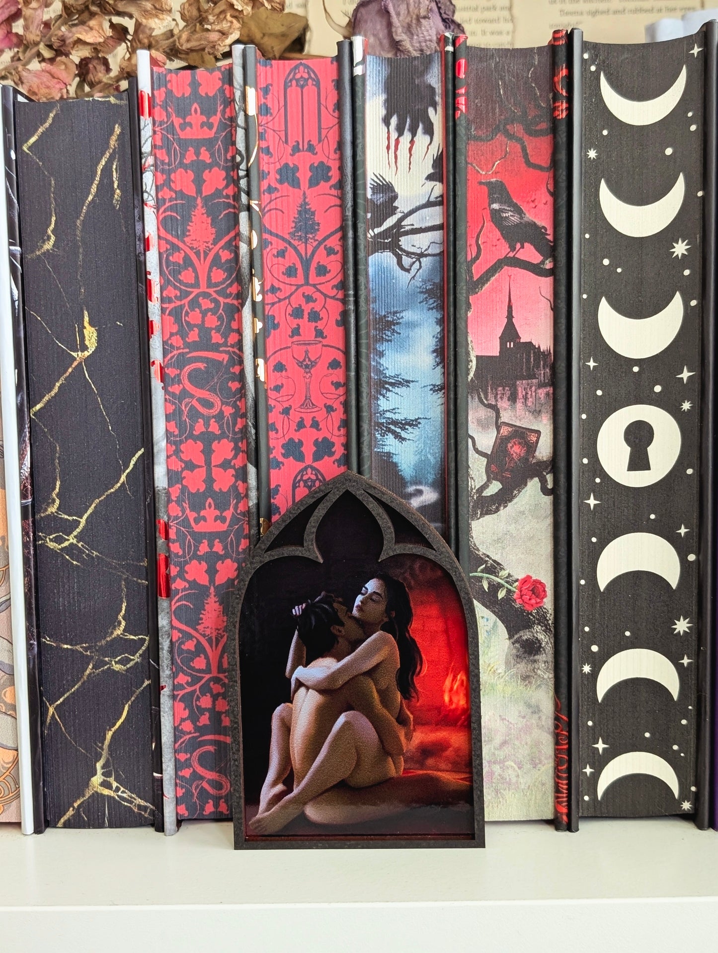 One Dark Window Illustrated Bookshelf Sign