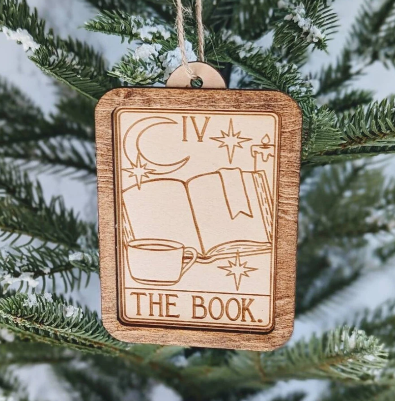 Bookish Tarot Card Holiday Ornaments