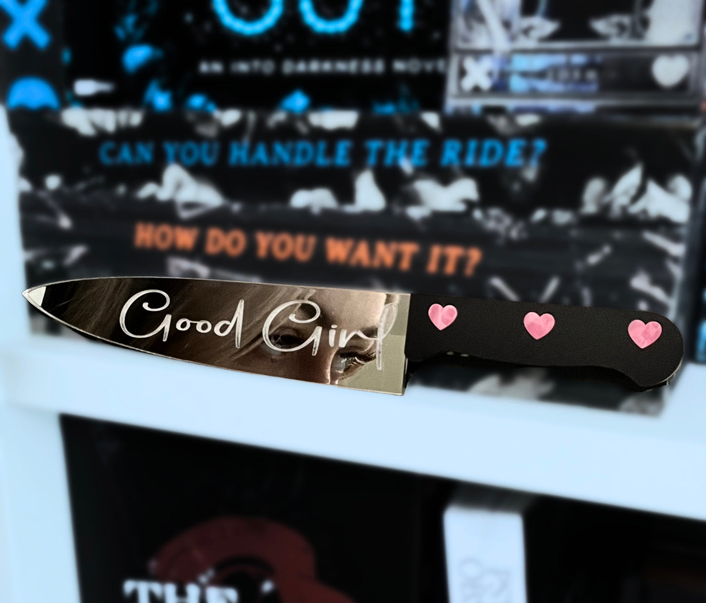 Good Girl Mirror Bookshelf Sign