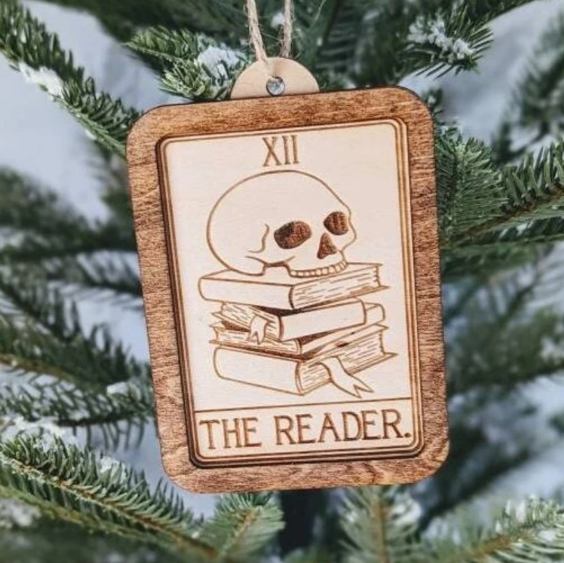 Bookish Tarot Card Holiday Ornaments