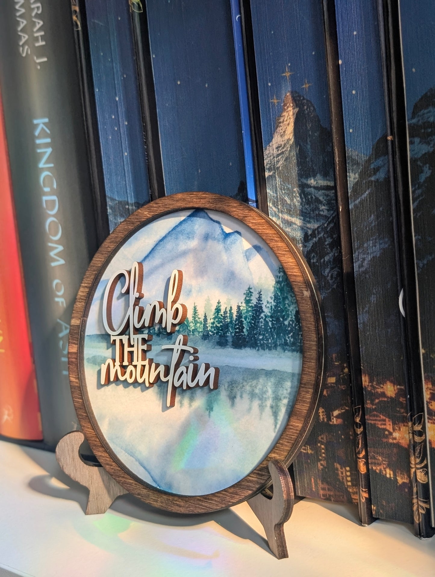 Climb the Mountain | Licensed ACOTAR Bookshelf Sign