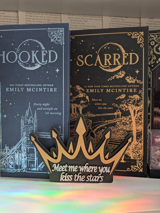 Meet Me Where You Kiss the Stars | Licensed Emily McIntire Bookshelf Sign