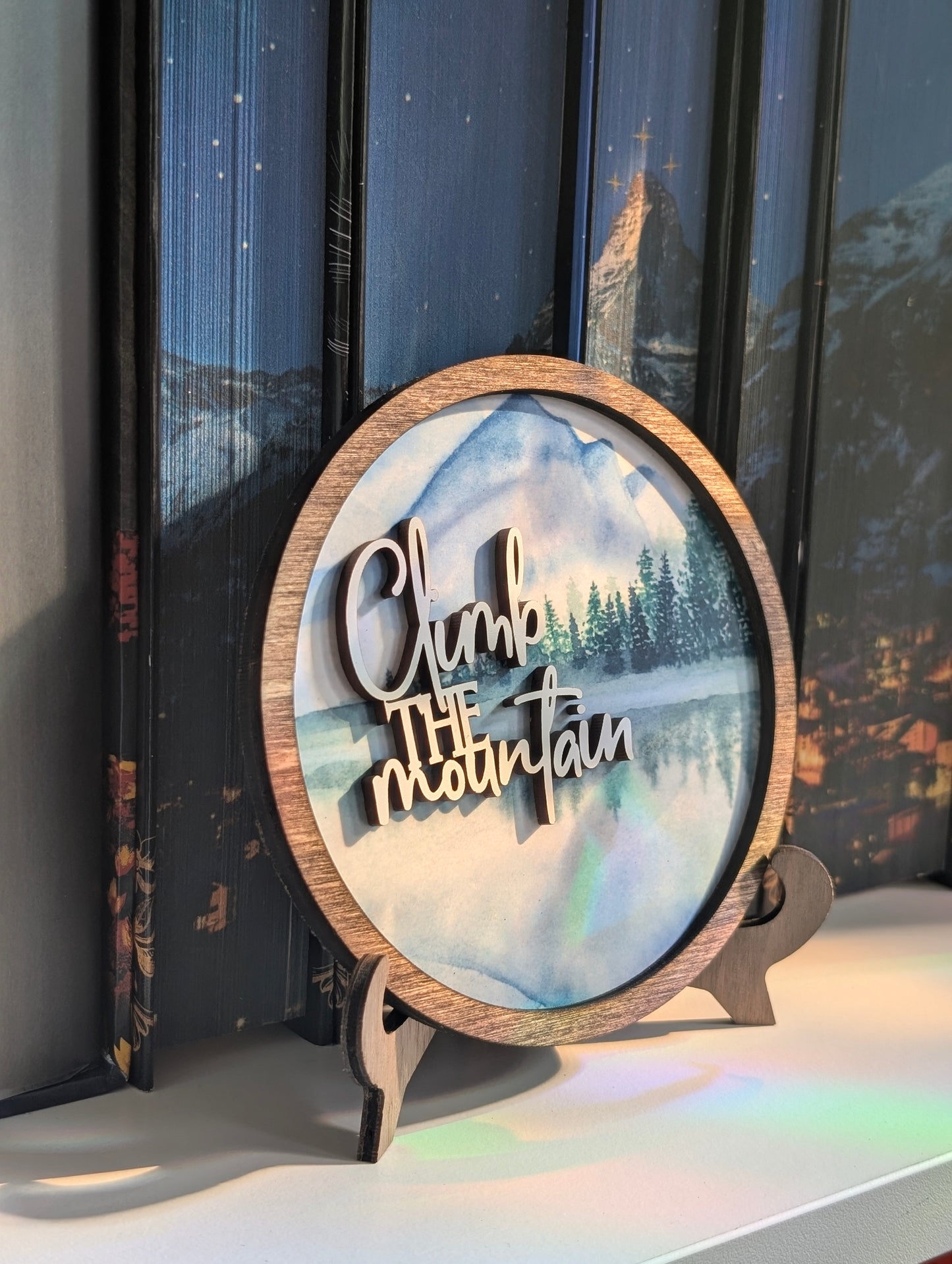 Climb the Mountain | Licensed ACOTAR Bookshelf Sign