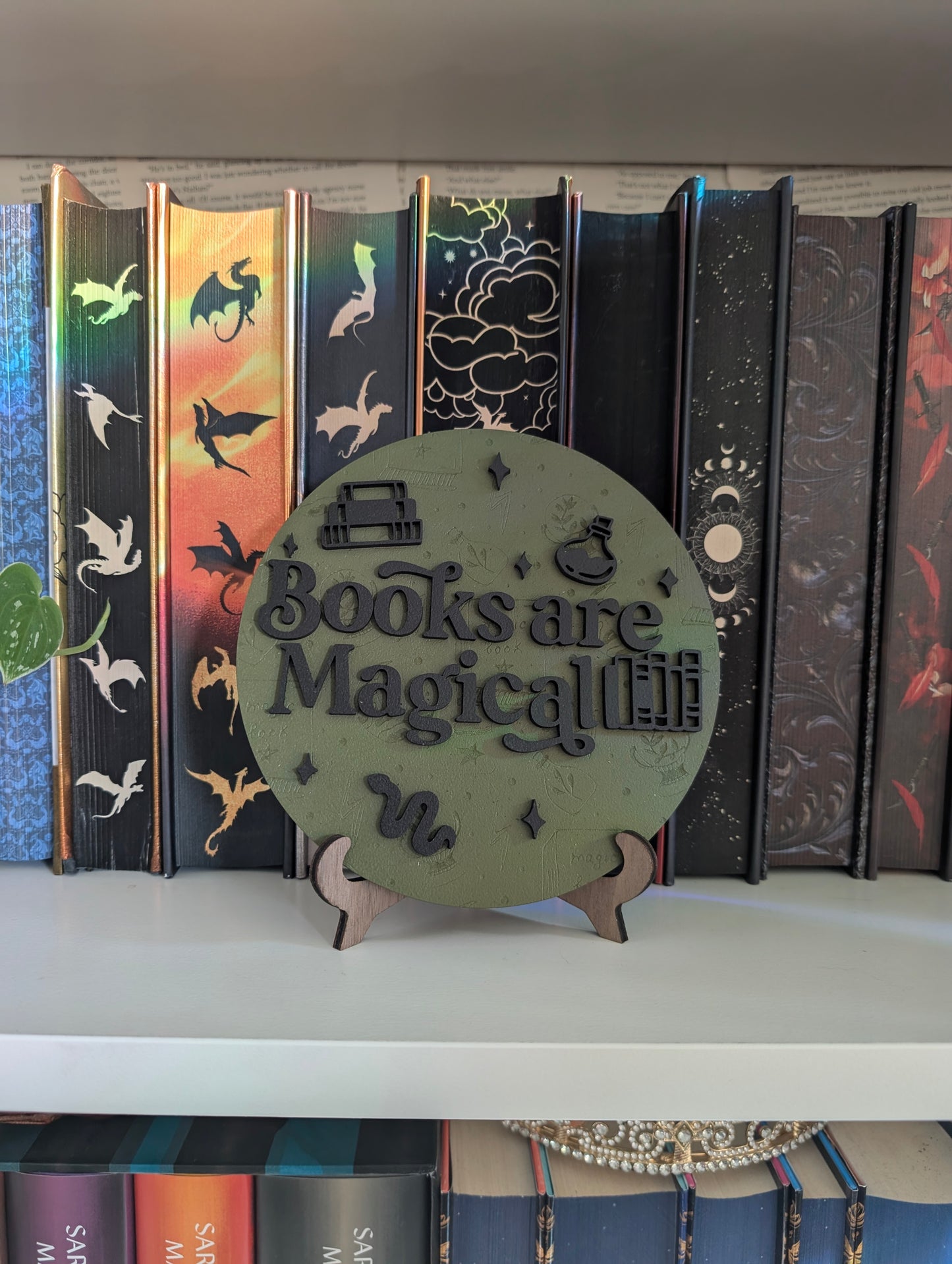 Books Are Magical | Bookshelf Sign