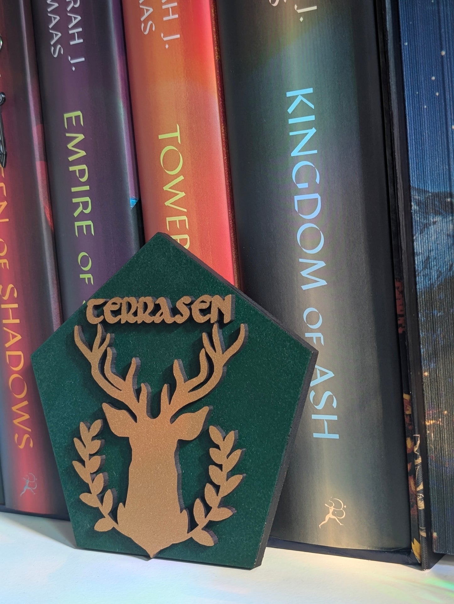 Terrasen | Licensed Throne of Glass Bookshelf Sign