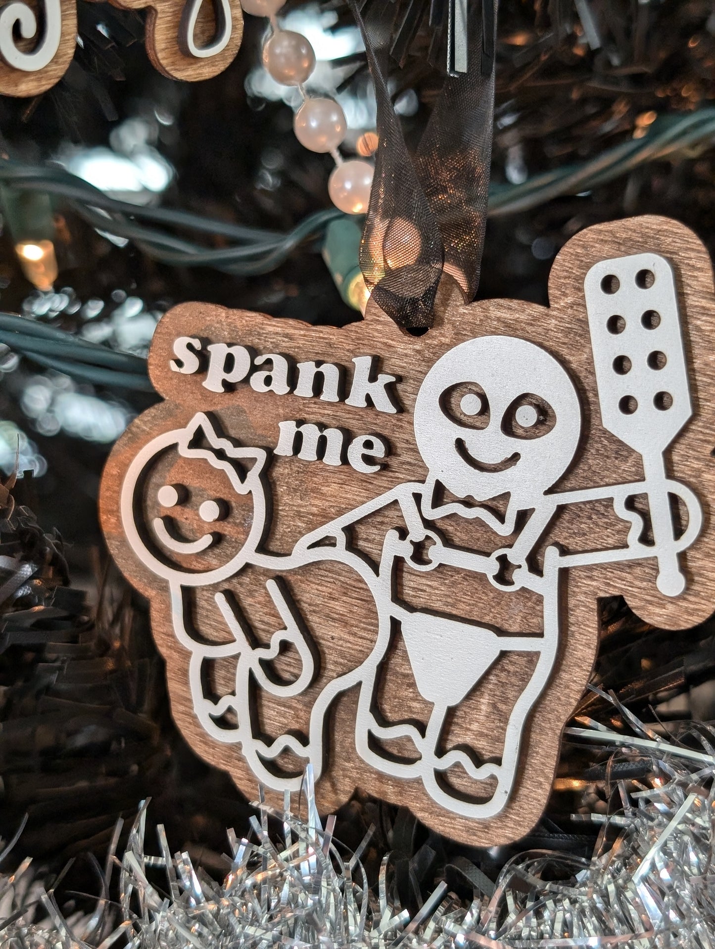 Naughty Gingerbread Holiday Ornaments