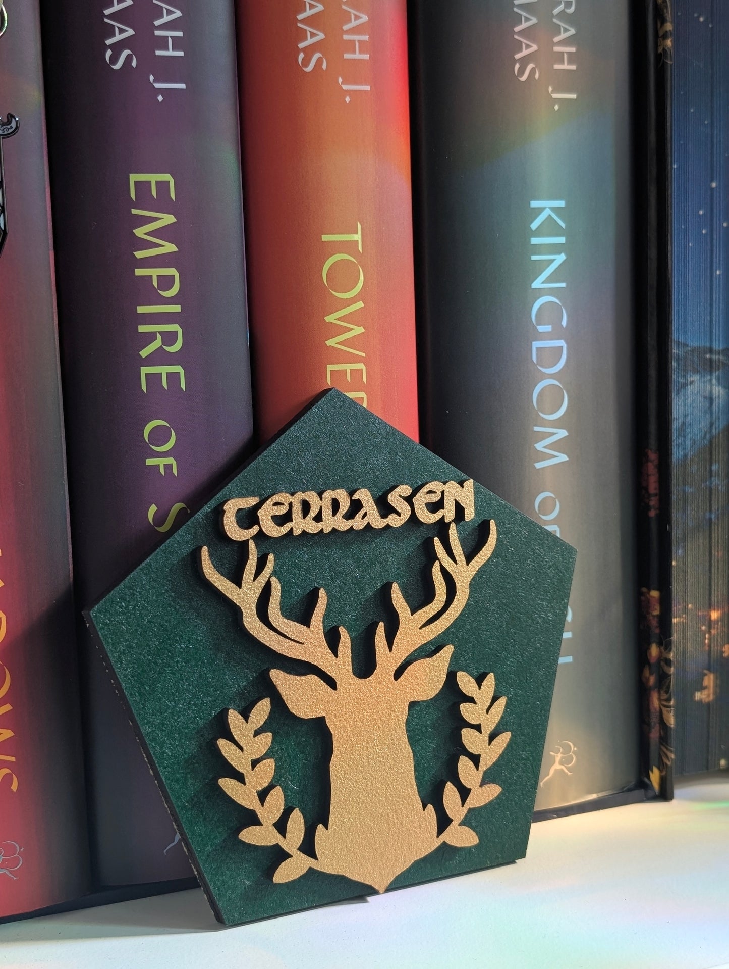 Terrasen | Licensed Throne of Glass Bookshelf Sign