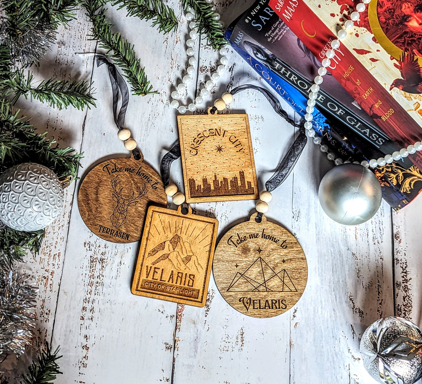 Bookish Collection Officially Licensed Christmas Holiday Ornaments - Quill & Cauldron