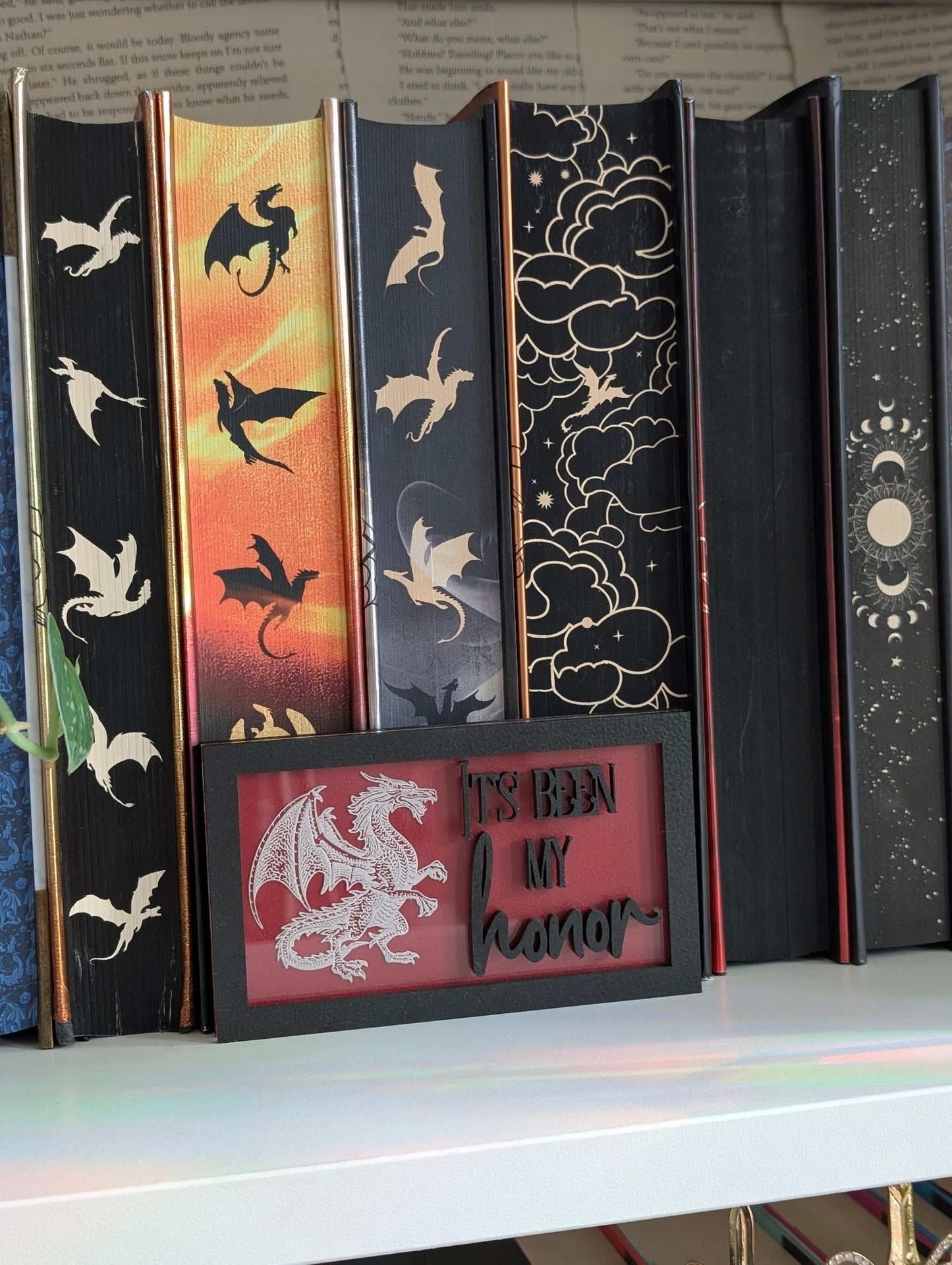 It's Been My Honor |  Licensed Fourth Wing Bookshelf Sign