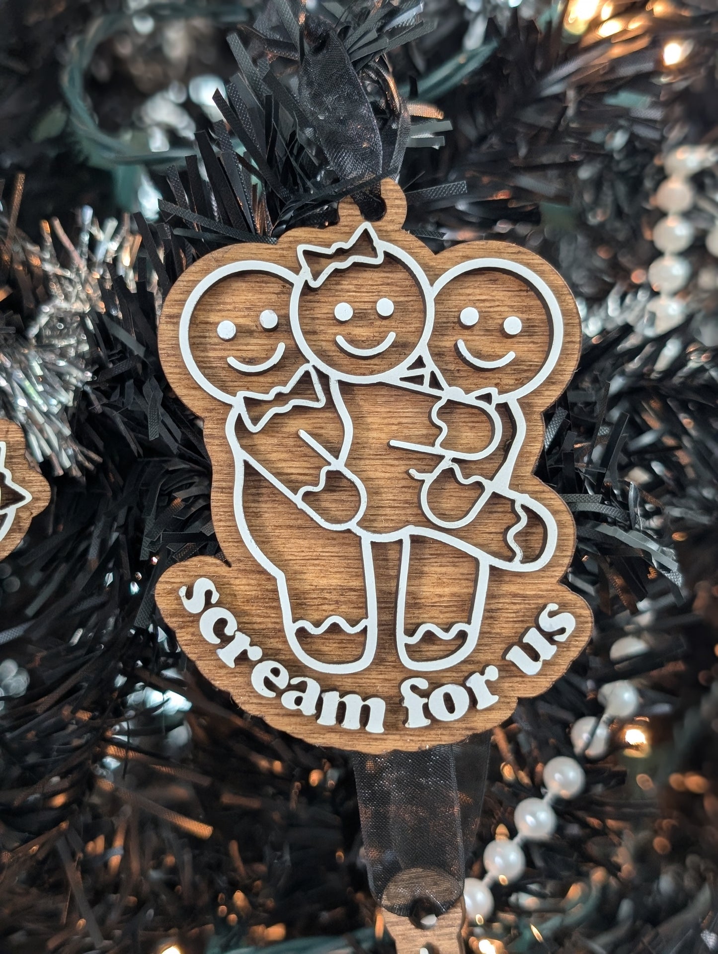 Naughty Gingerbread Holiday Ornaments