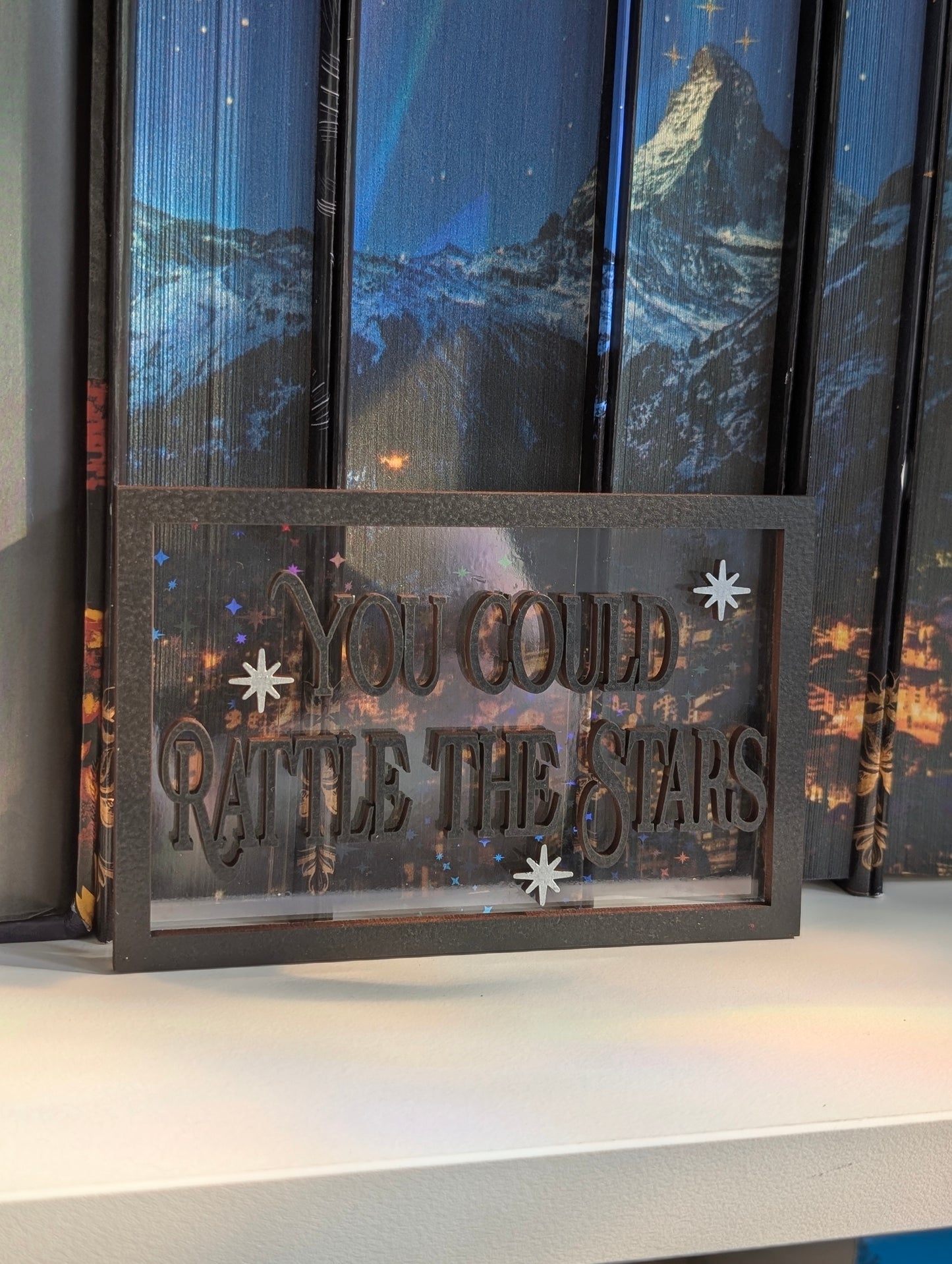 Rattle The Stars | Licensed Throne of Glass Bookshelf Sign