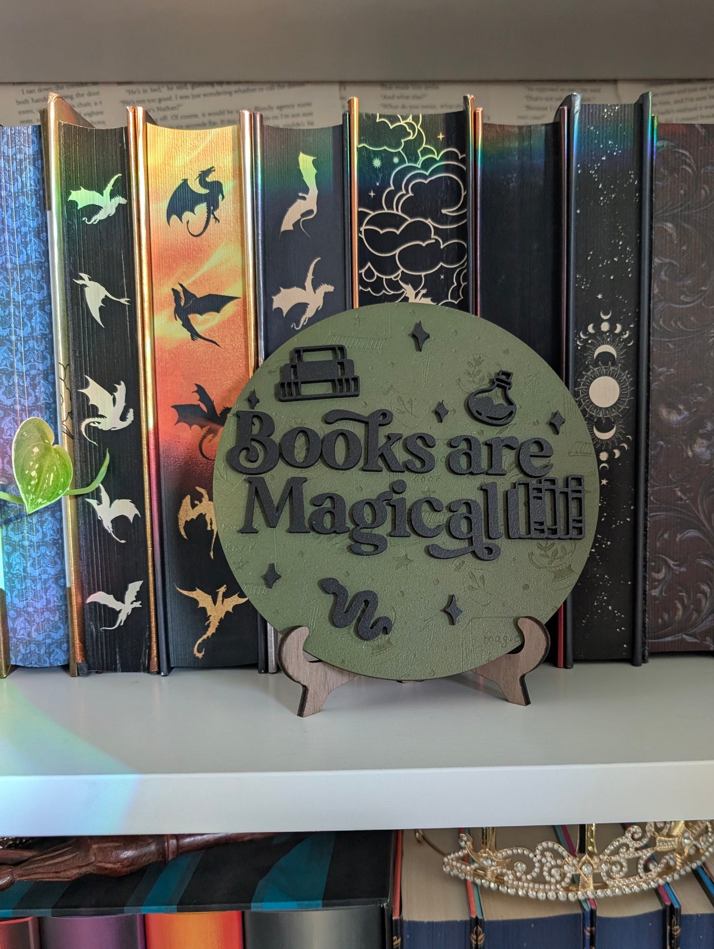 Books Are Magical | Bookshelf Sign