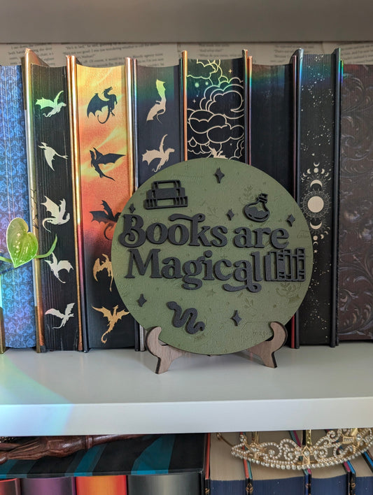 Books Are Magical | Bookshelf Sign