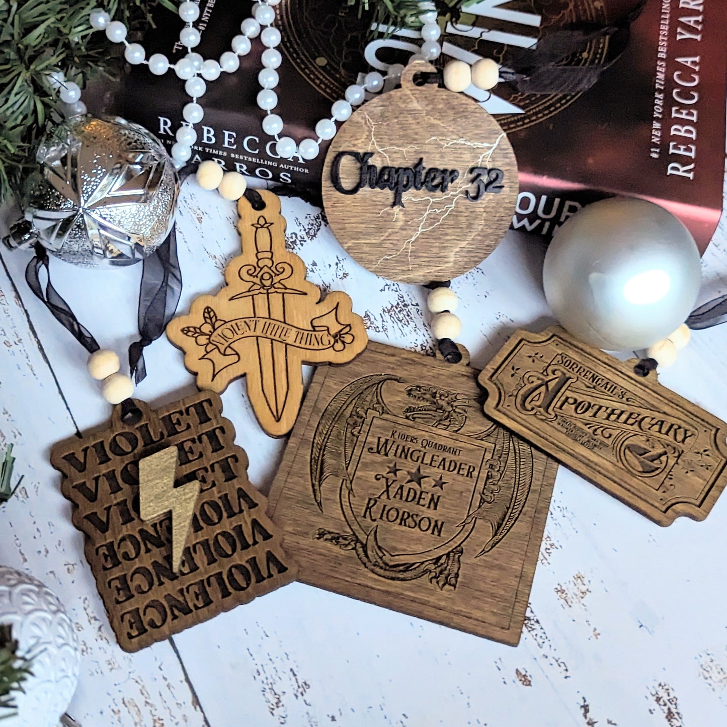 Bookish Collection Officially Licensed Christmas Holiday Ornaments - Quill & Cauldron