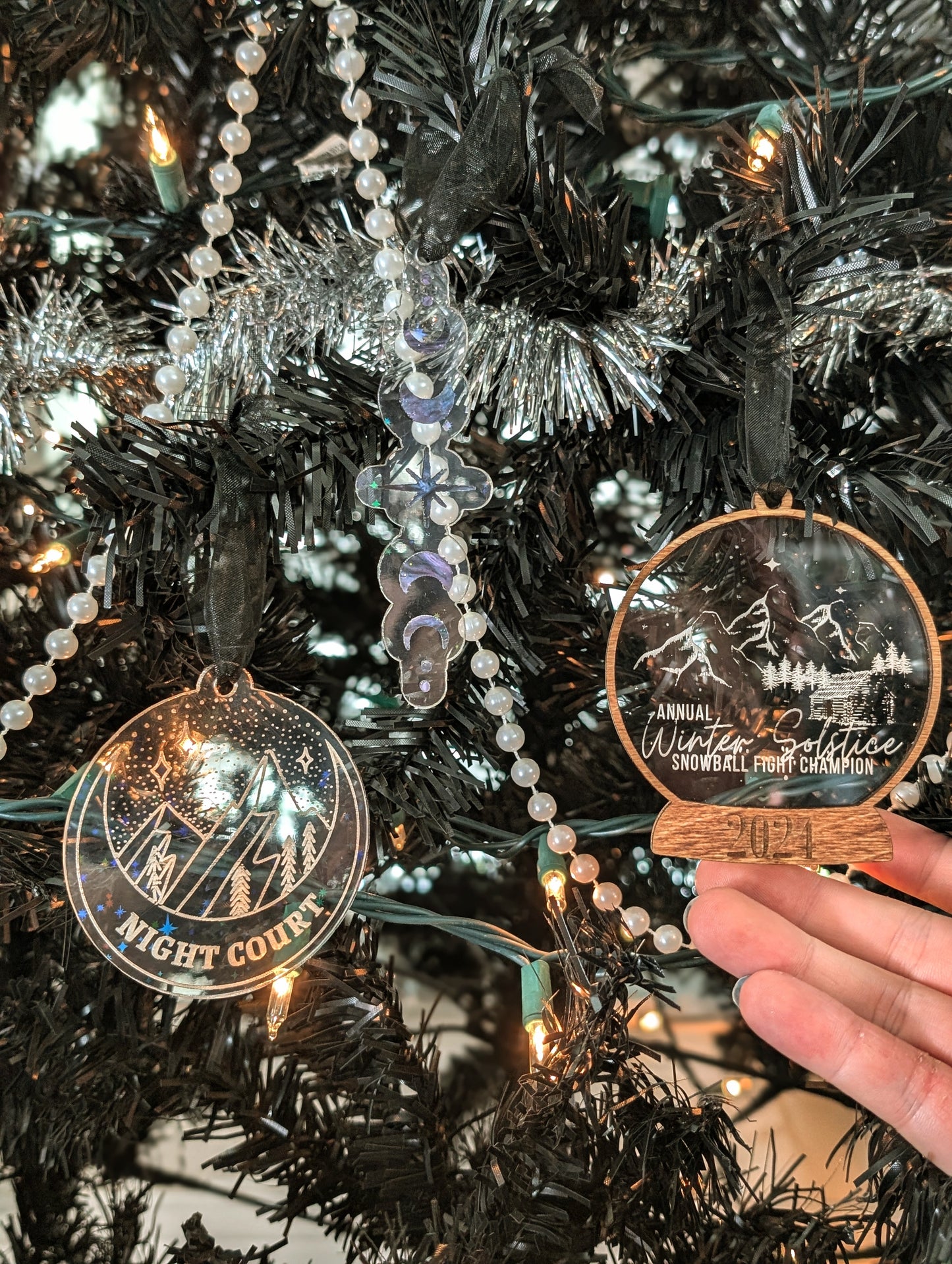 ACOTAR Officially Licensed Acrylic Holiday Ornaments