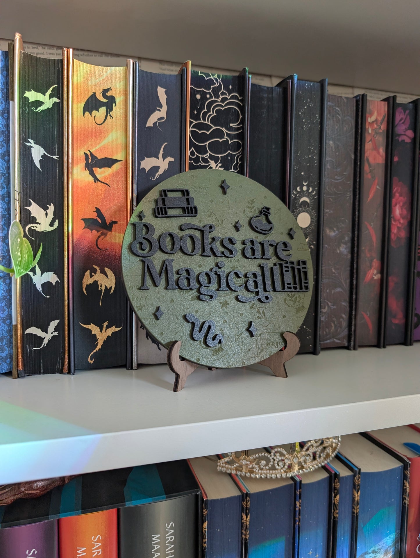 Books Are Magical | Bookshelf Sign