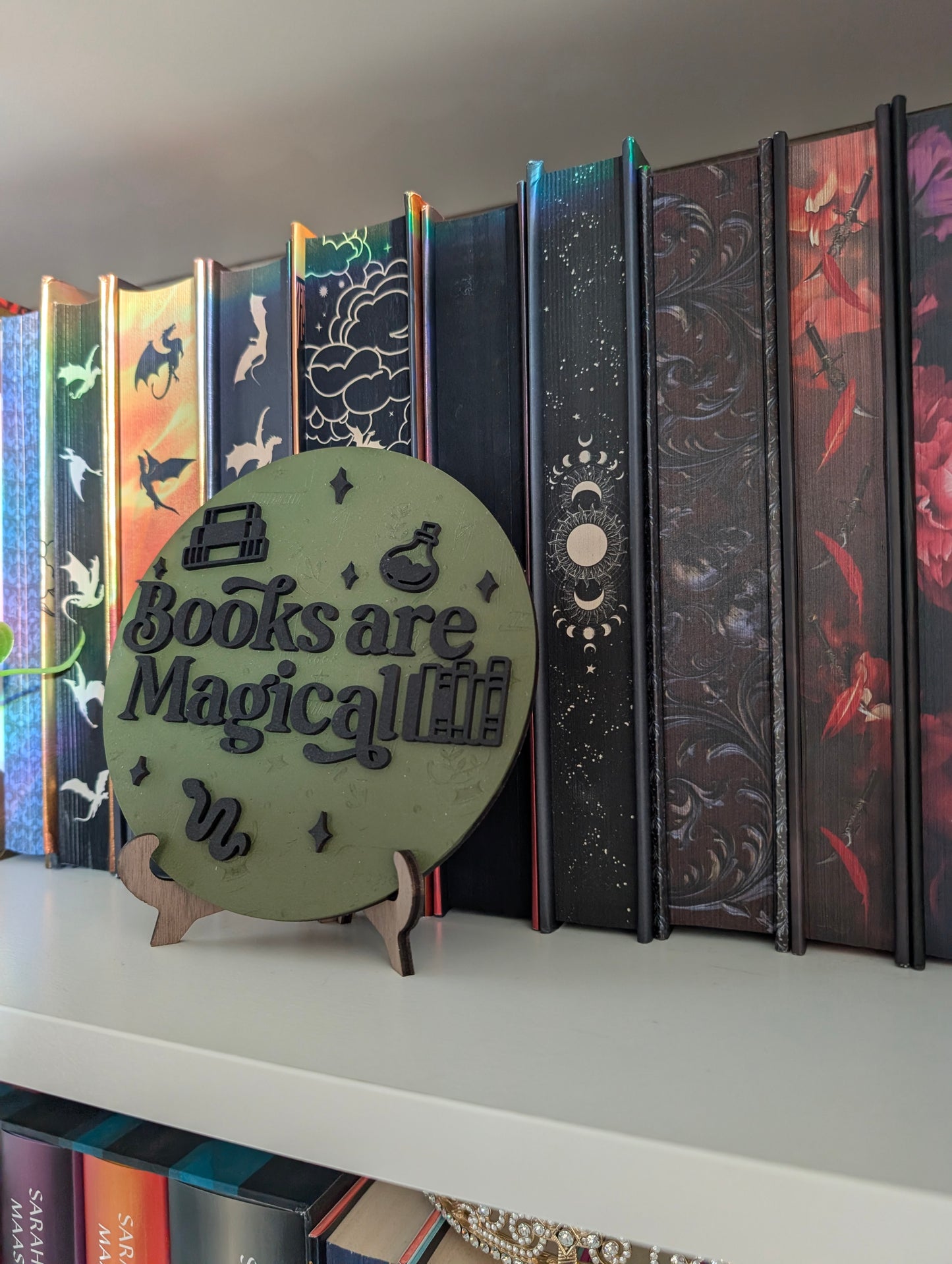 Books Are Magical | Bookshelf Sign