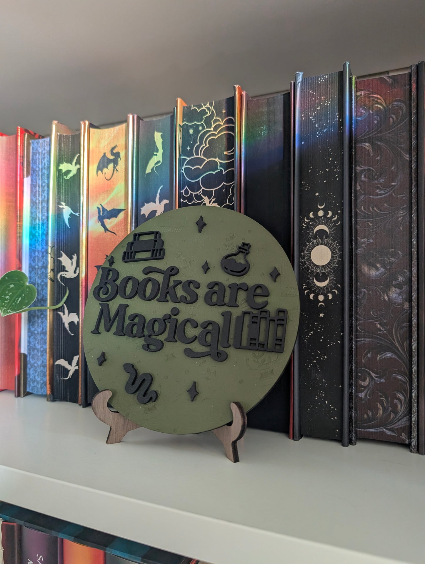 Books Are Magical | Bookshelf Sign