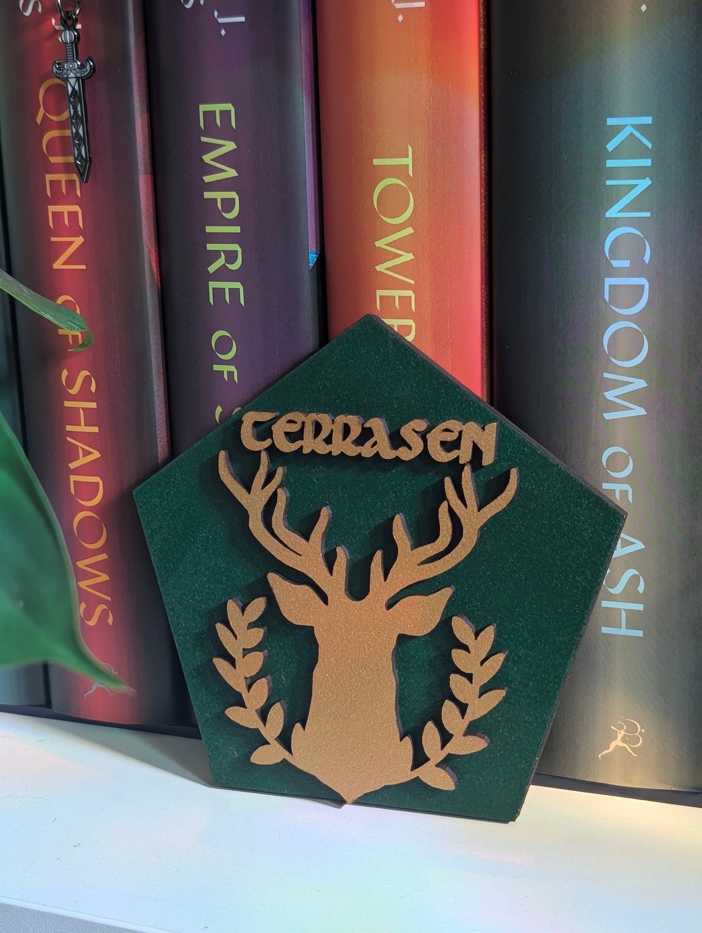 Terrasen | Licensed Throne of Glass Bookshelf Sign