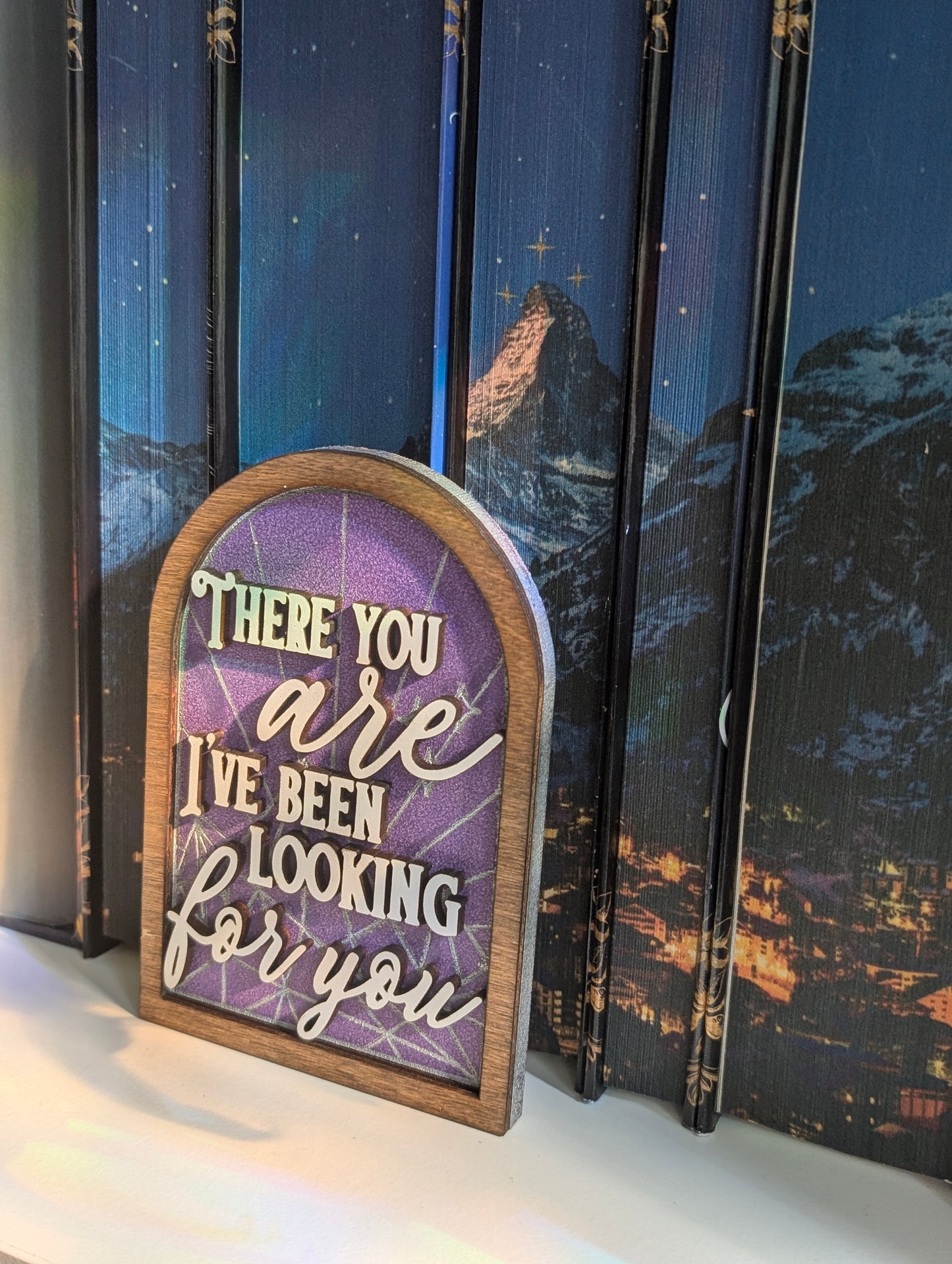 There you are I've been looking for you | Licensed ACOTAR bookshelf sign