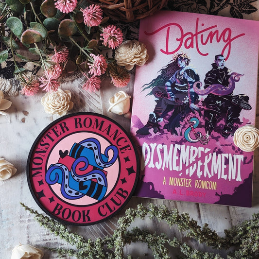 Monster Romance Book Club | Wooden Bookshelf Sign