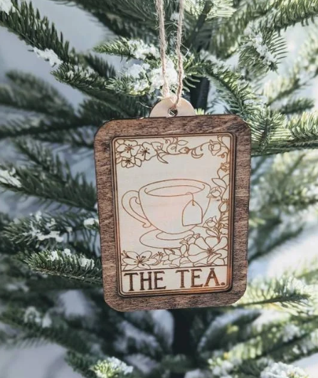 Bookish Tarot Card Holiday Ornaments