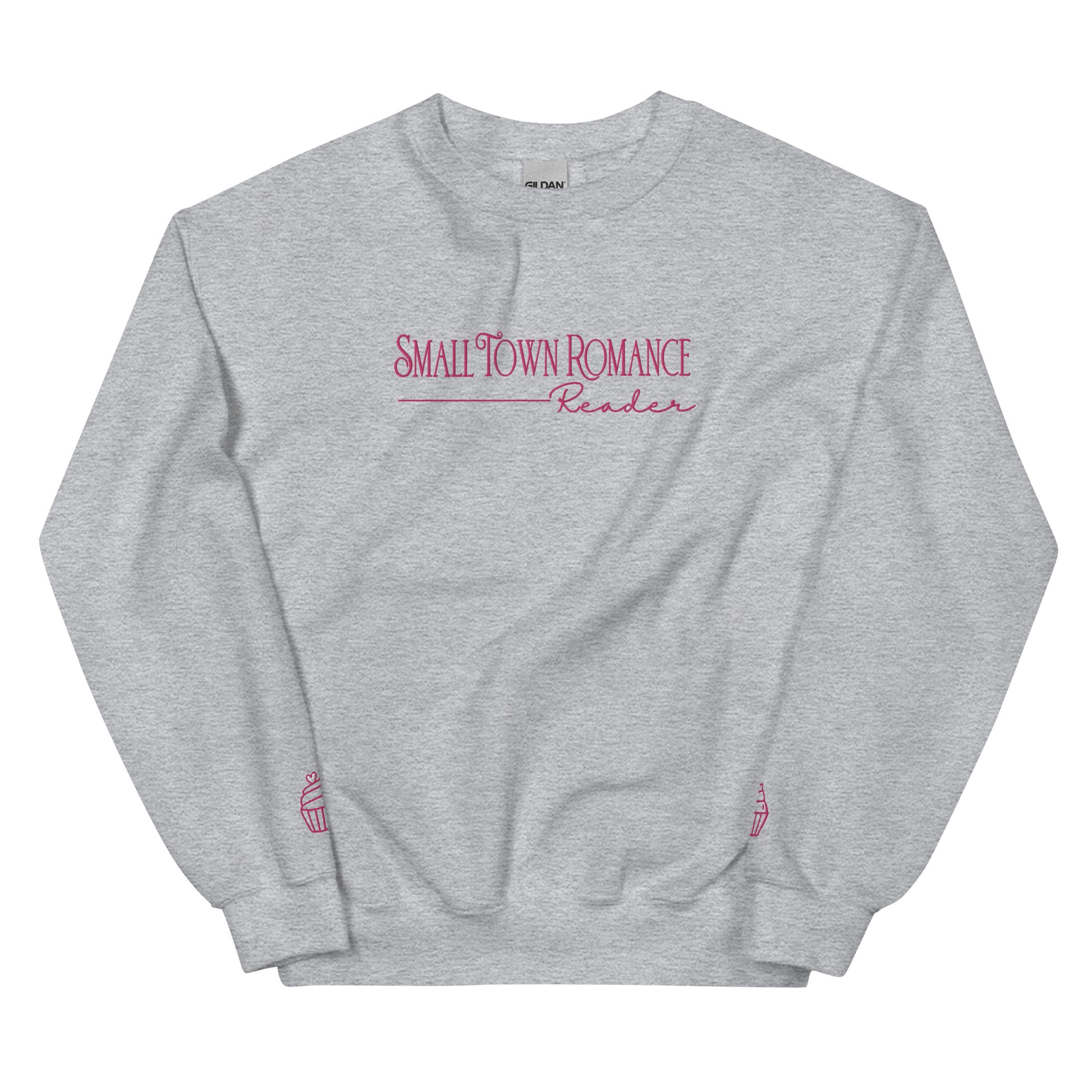Small Town Romance Reader Embroidered Crewneck Sweatshirt - Quill & Cauldron
