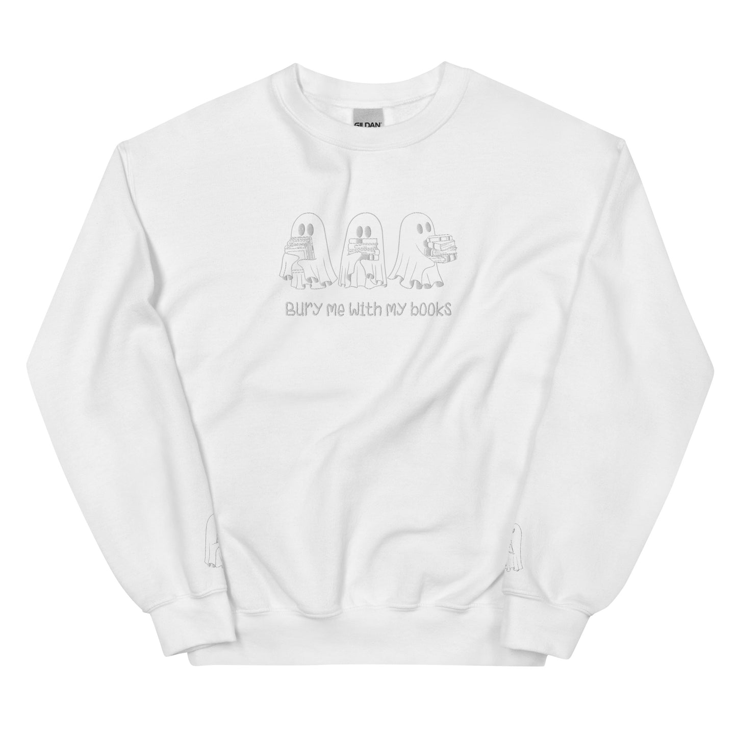 Bury Me With My Books Embroidered Bookish Unisex Sweatshirt - Quill & Cauldron