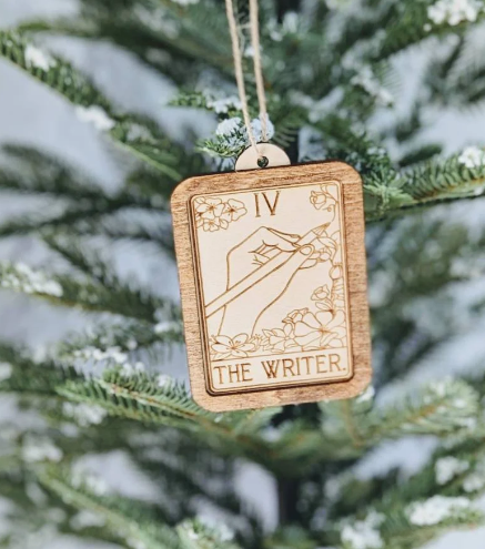 Bookish Tarot Card Holiday Ornaments