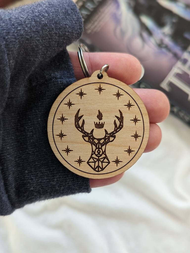 Licensed Throne of Glass wooden keychain - Quill & Cauldron