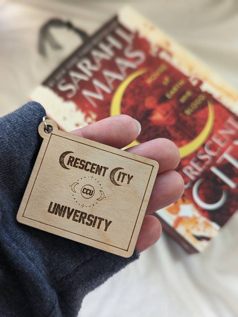 Crescent City University | Wooden keychain Officially Licensed - Quill & Cauldron