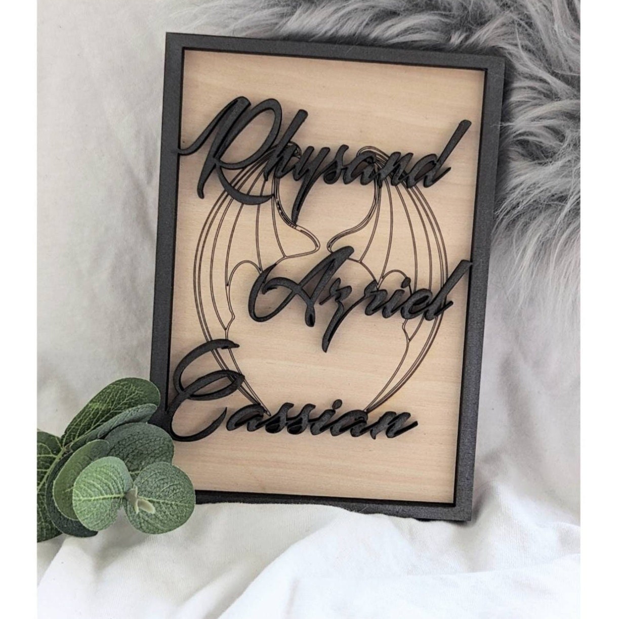 Bat Boys | Licensed ACOTAR Wooden Bookshelf Sign - Quill & Cauldron